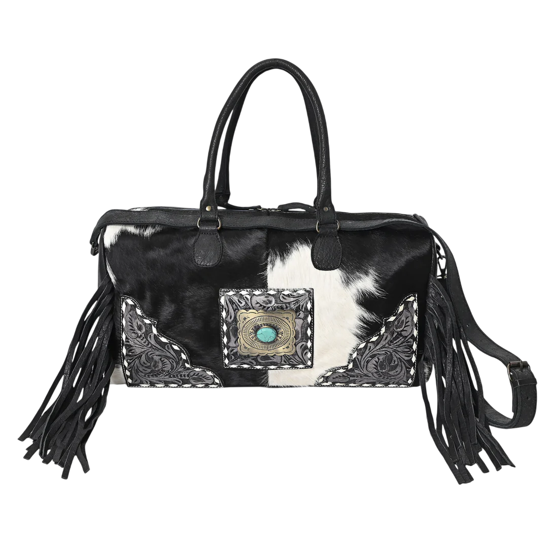 Black Azetic Concho Duffle