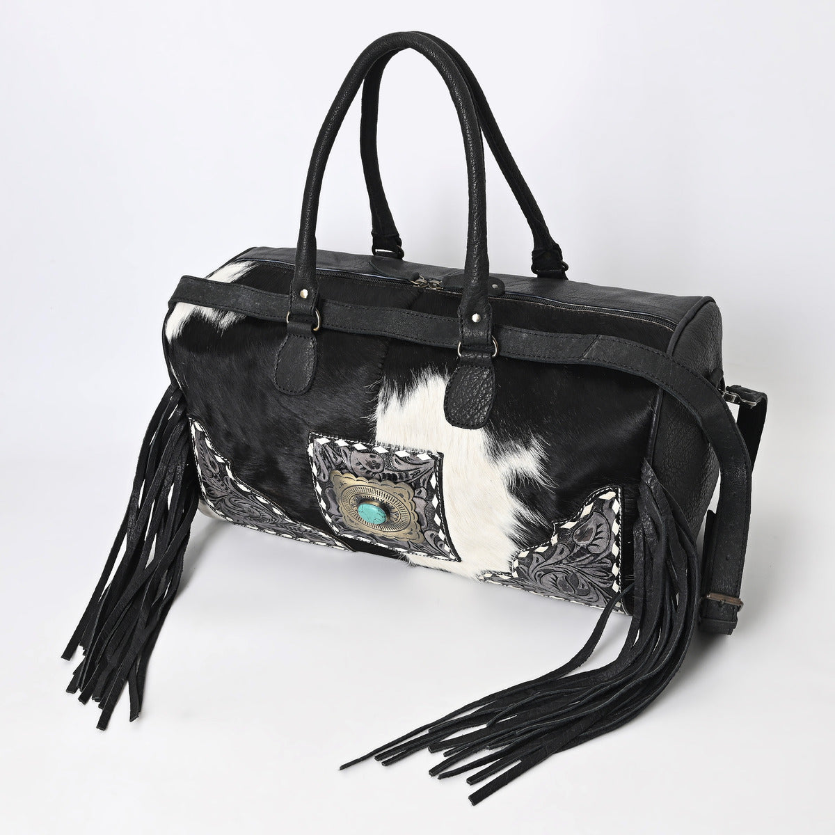 Black Azetic Concho Duffle