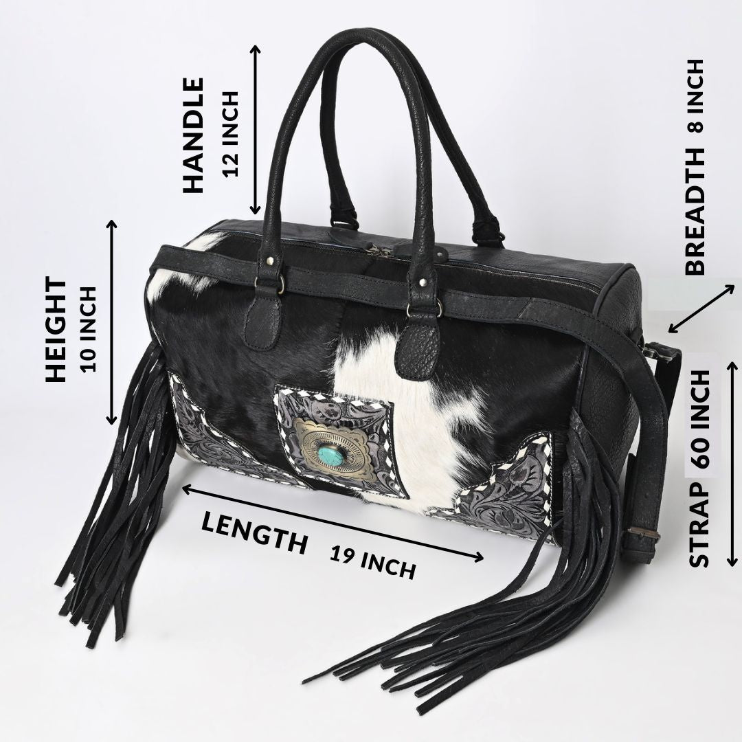 Black Azetic Concho Duffle