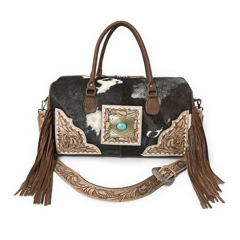 Brown Azetic Concho Duffle