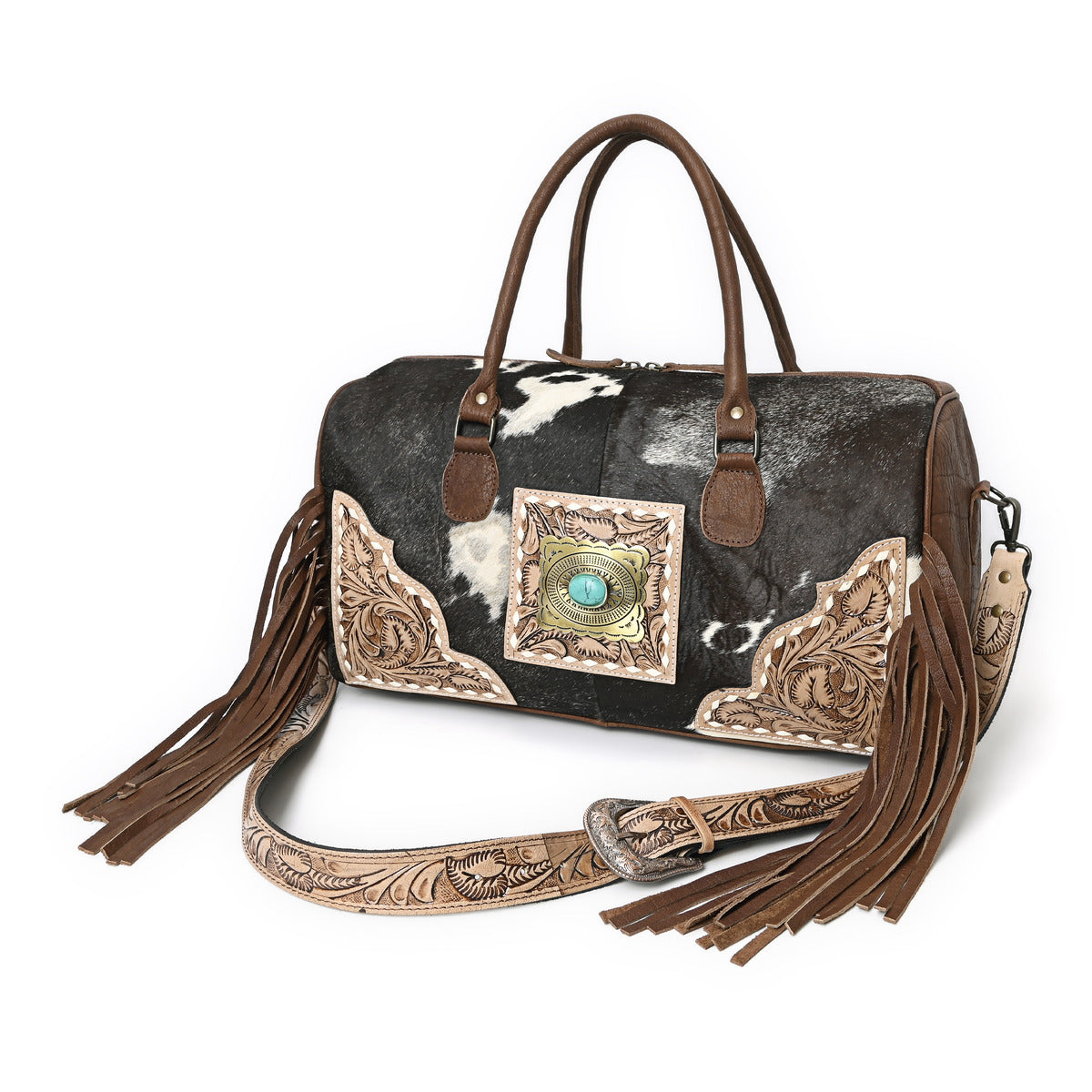 Brown Azetic Concho Duffle