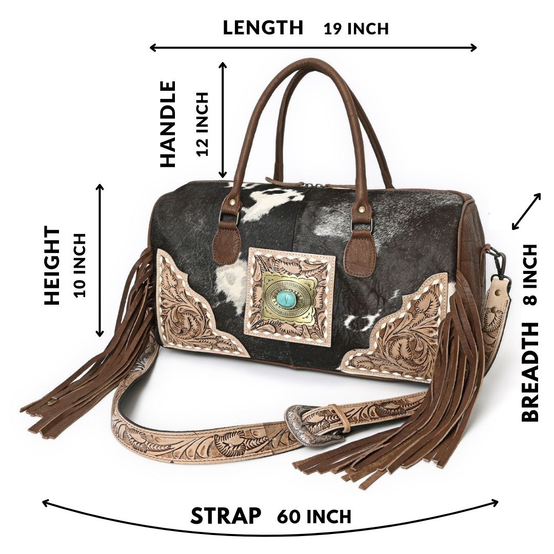 Brown Azetic Concho Duffle