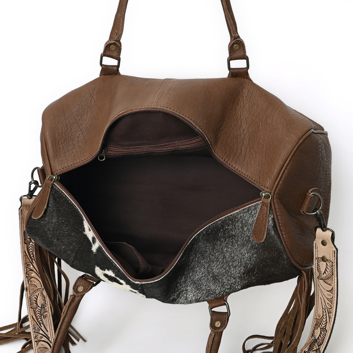 Brown Azetic Concho Duffle