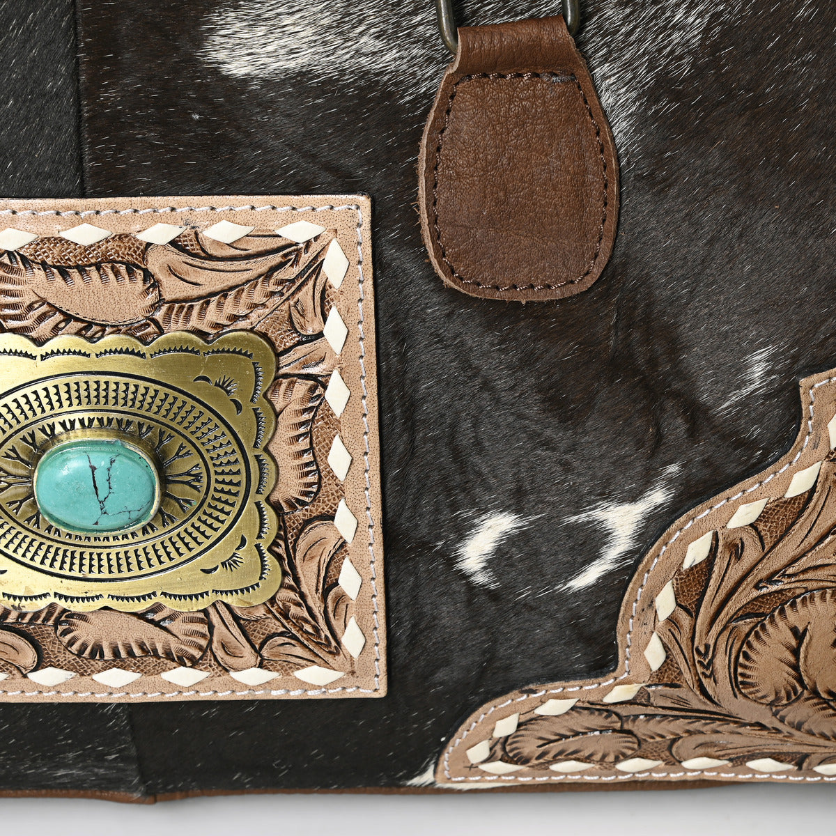 Brown Azetic Concho Duffle