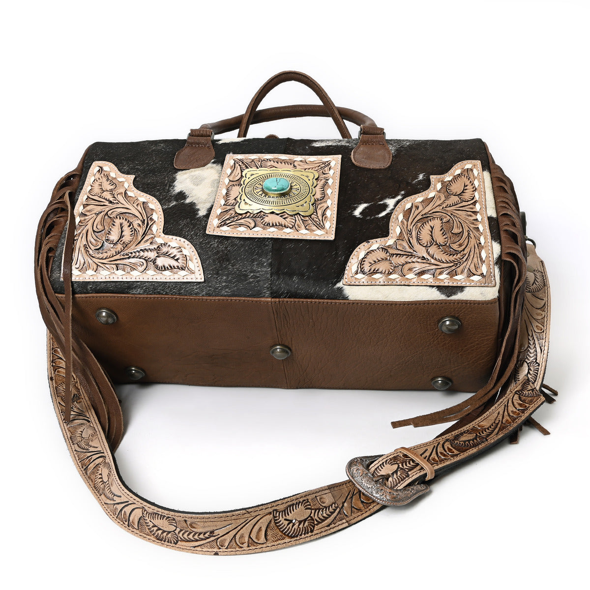 Brown Azetic Concho Duffle