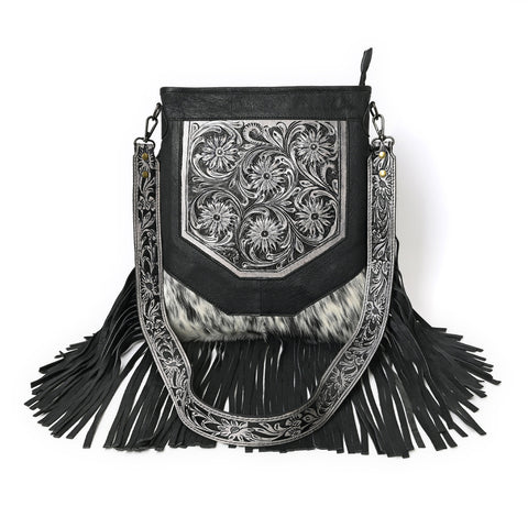 Berlin Handcarved Fringed Shoulder Bag