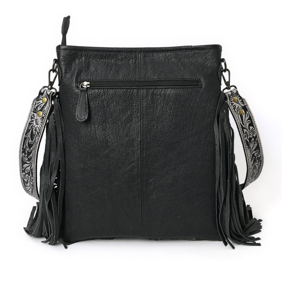 Berlin Handcarved Fringed Shoulder Bag