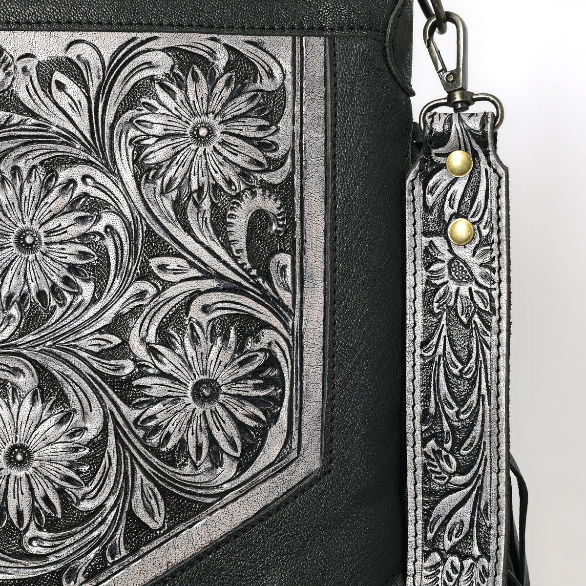 Berlin Handcarved Fringed Shoulder Bag