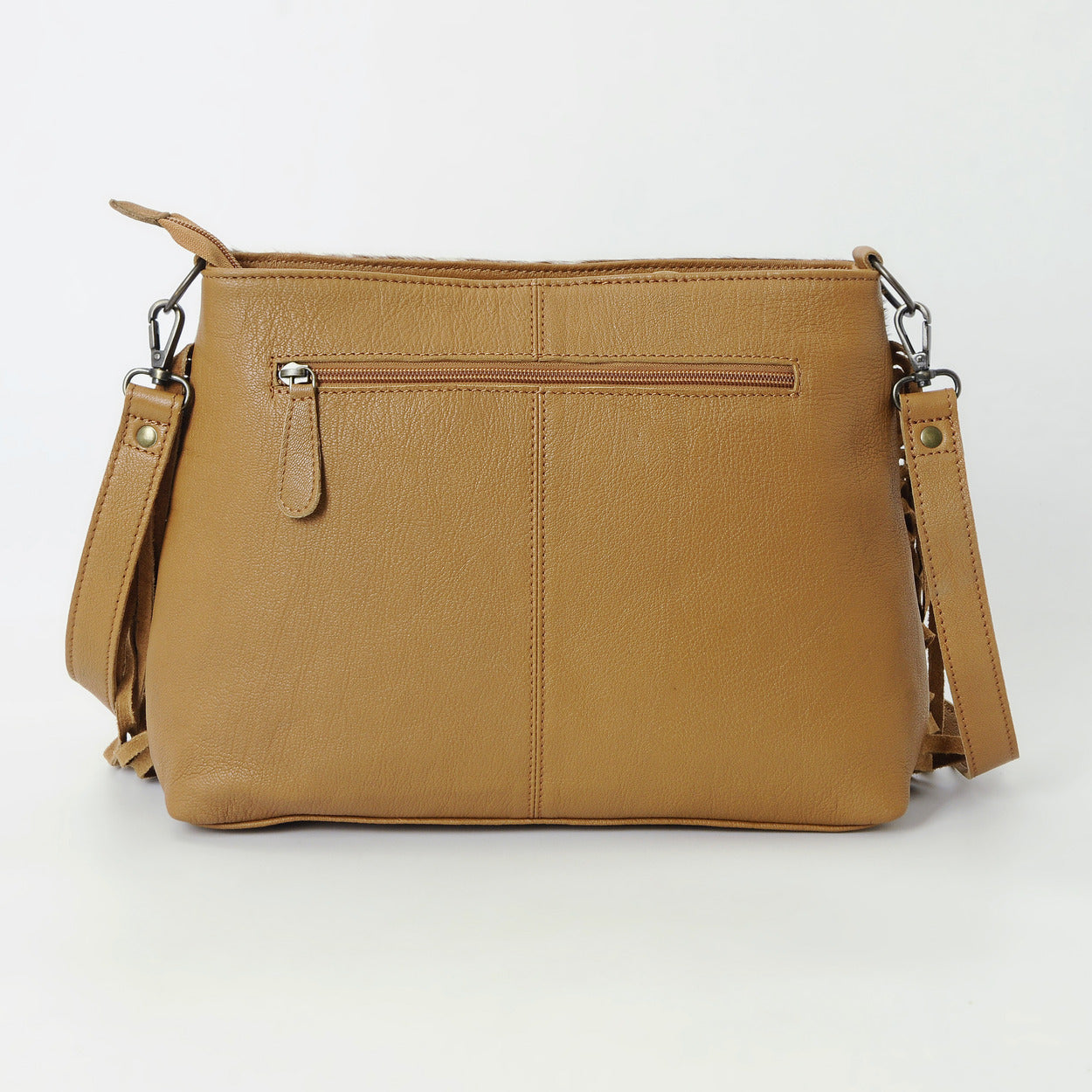 Bull's Eye Fringed Tote Bag