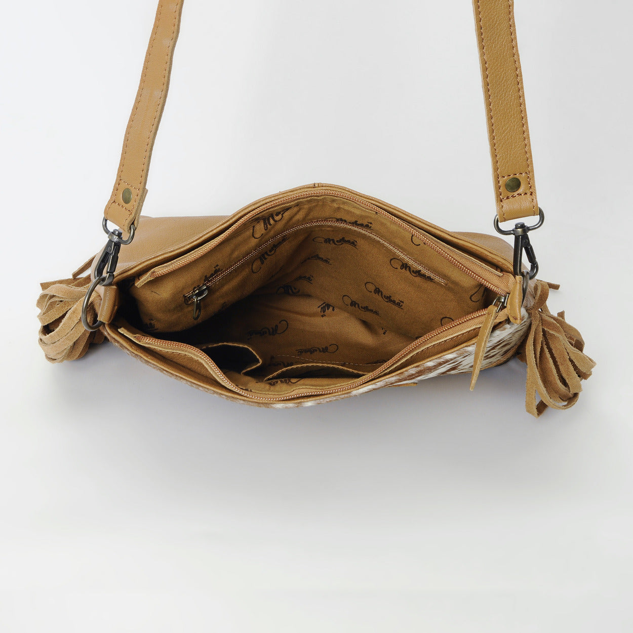 Bull's Eye Fringed Tote Bag