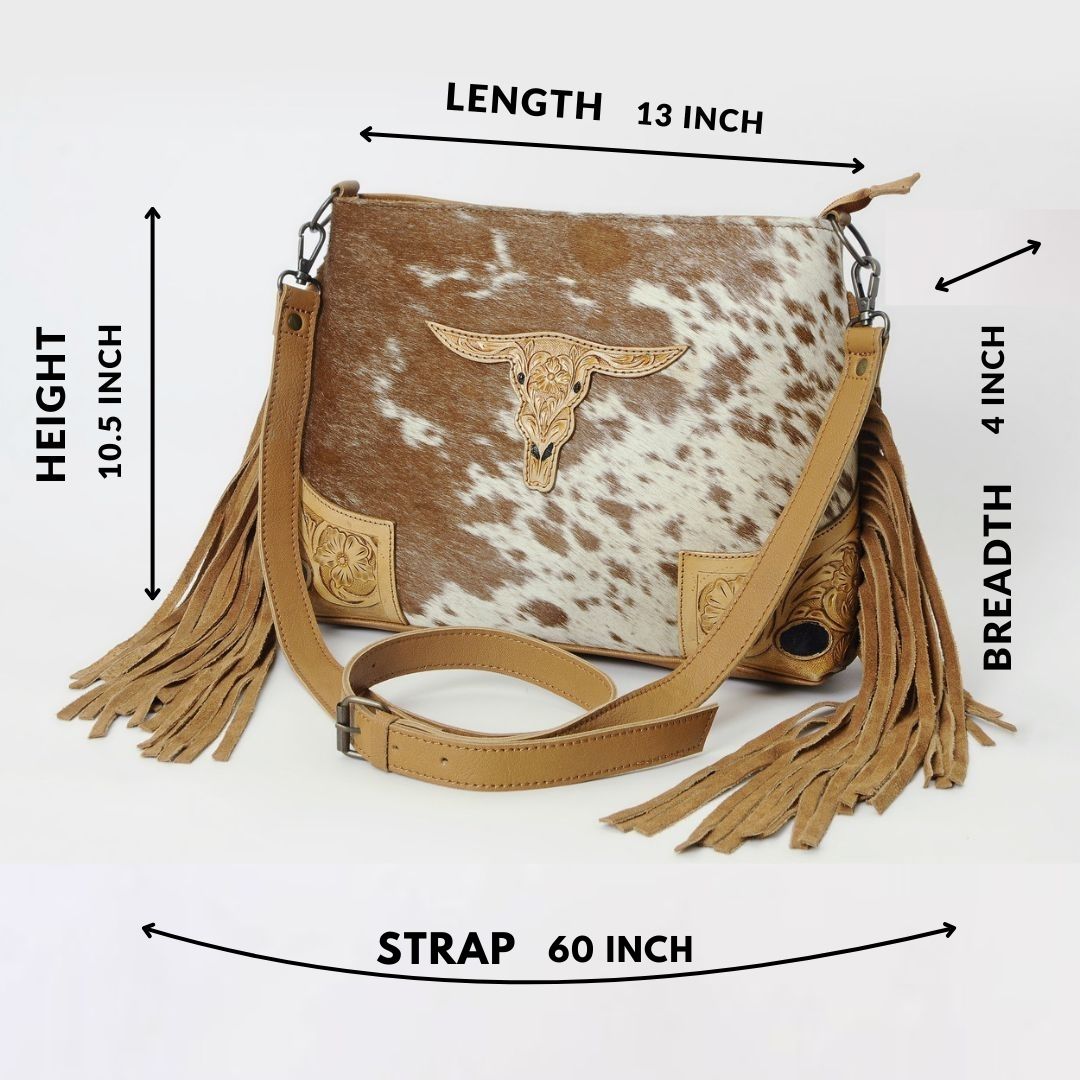 Bull's Eye Fringed Tote Bag