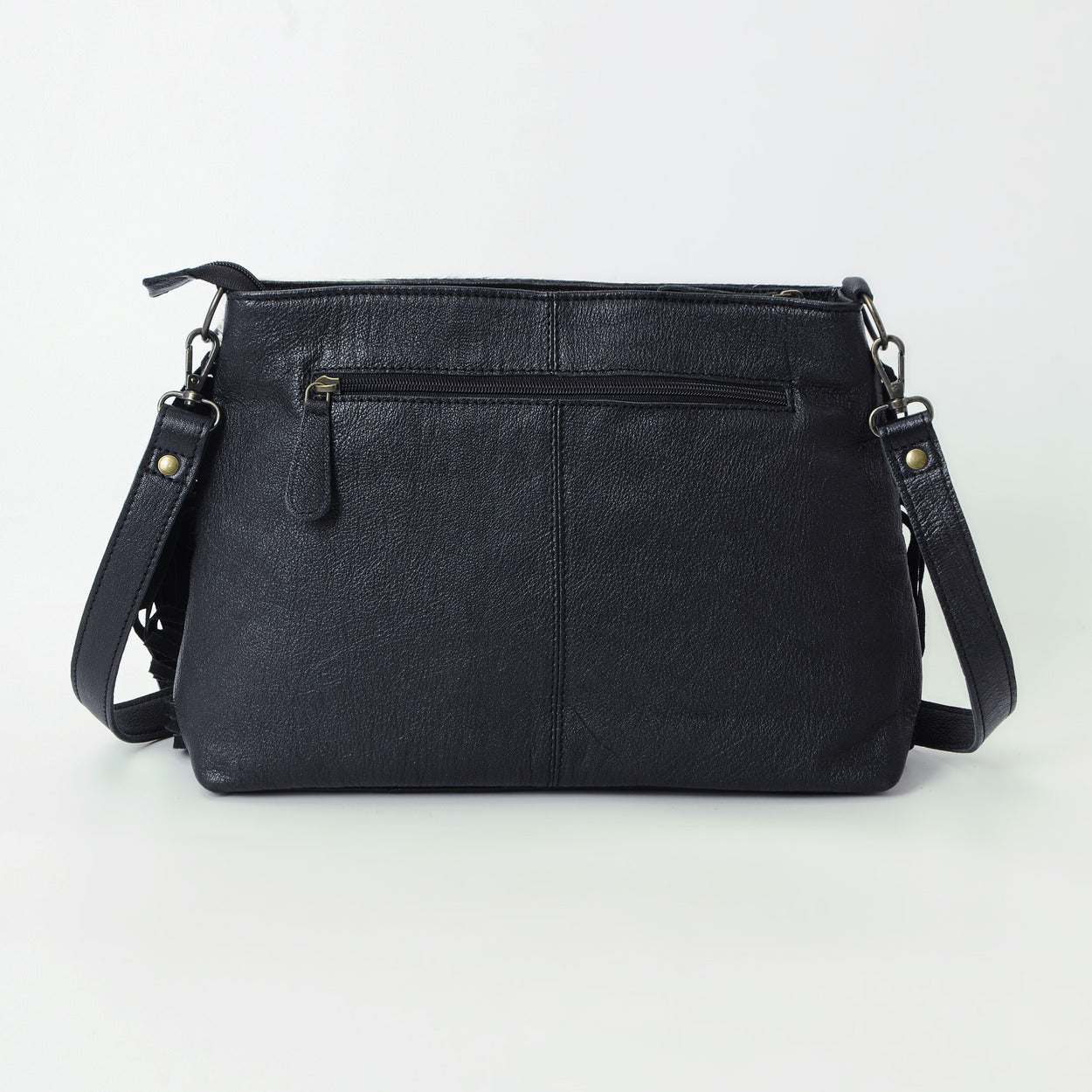 Bull's Eye Fringed Bag