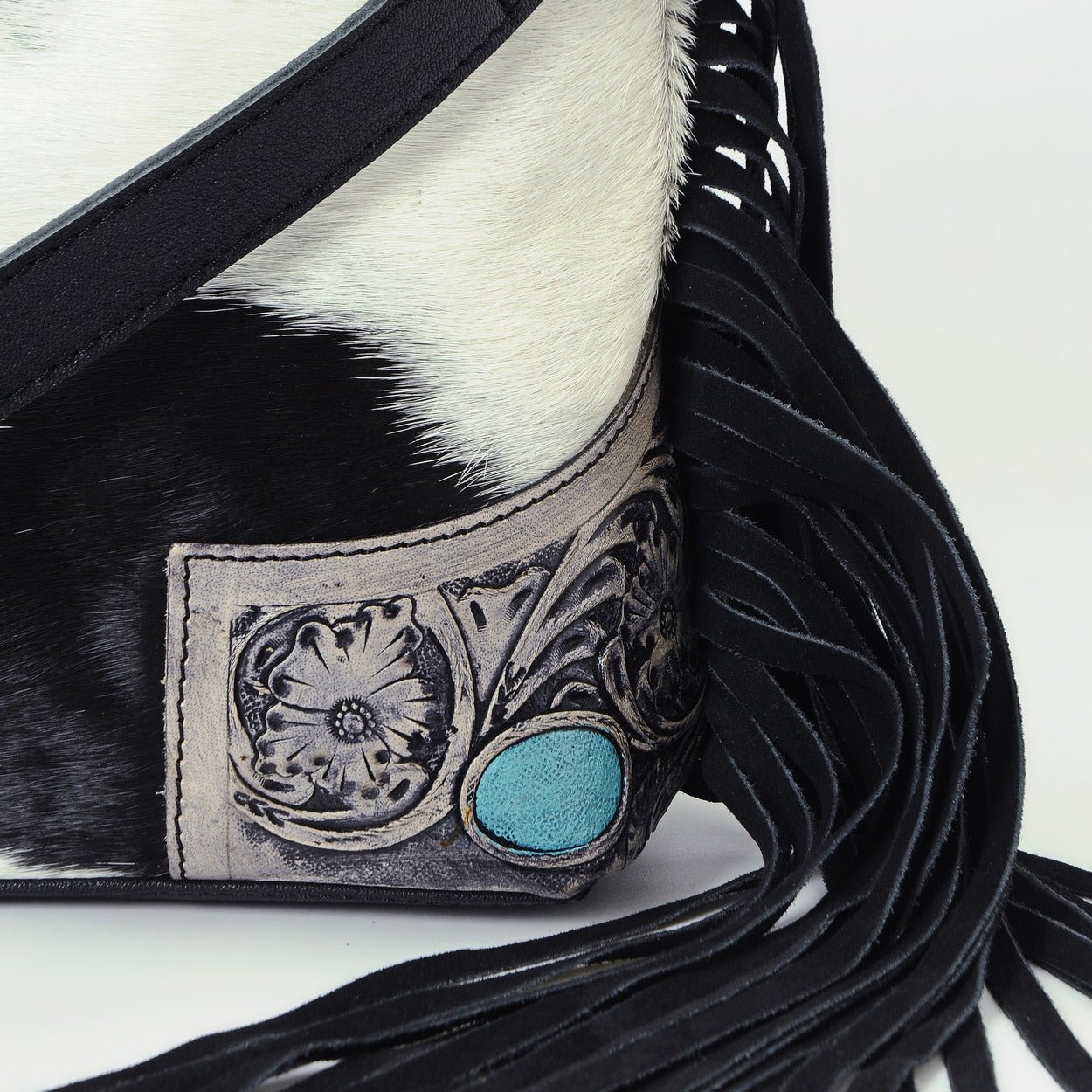 Bull's Eye Fringed Bag