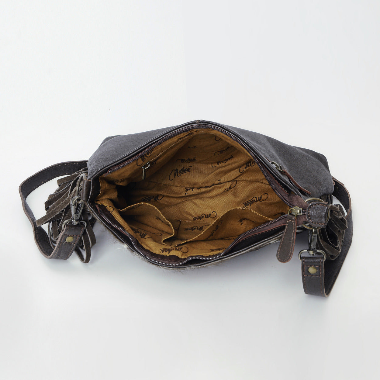 Bull's Eye Fringed Tote Bag