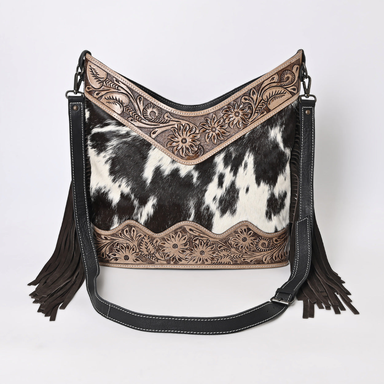 Jenesa Tooled Crossbody Bag