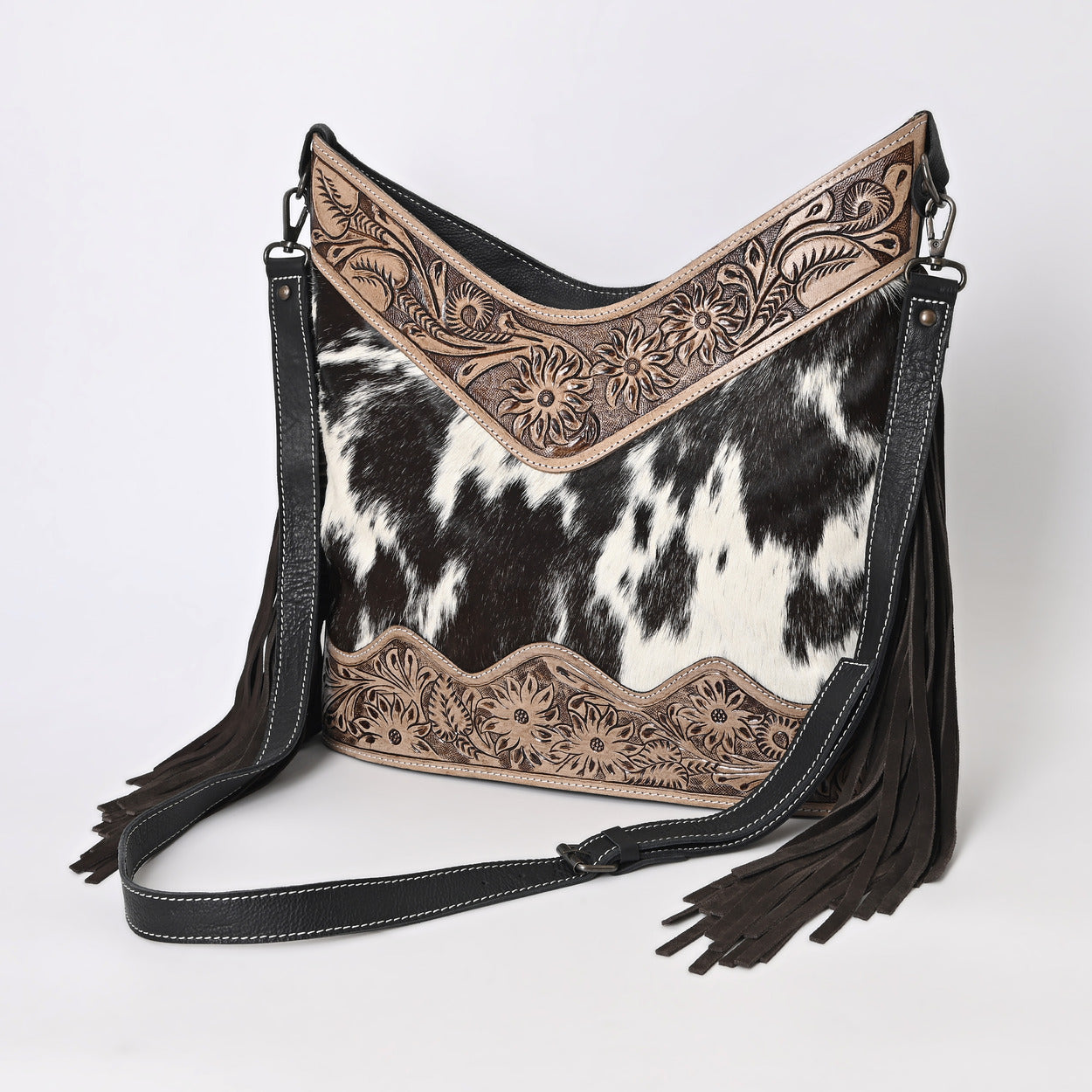Jenesa Tooled Crossbody Bag