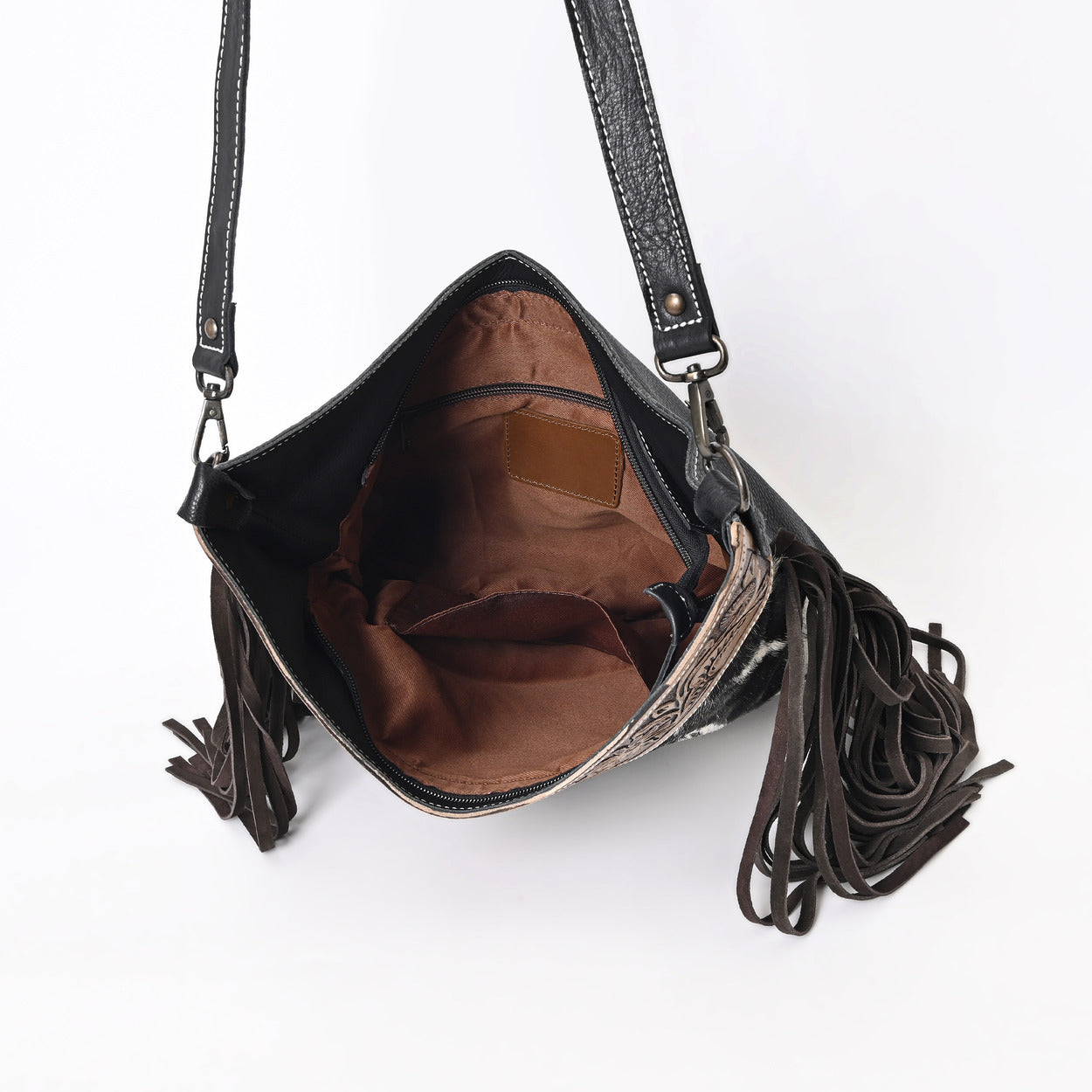 Jenesa Tooled Crossbody Bag