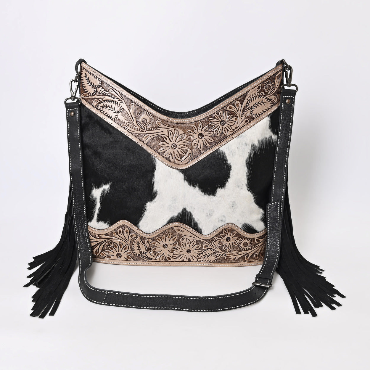 Jenesa Tooled Crossbody Bag