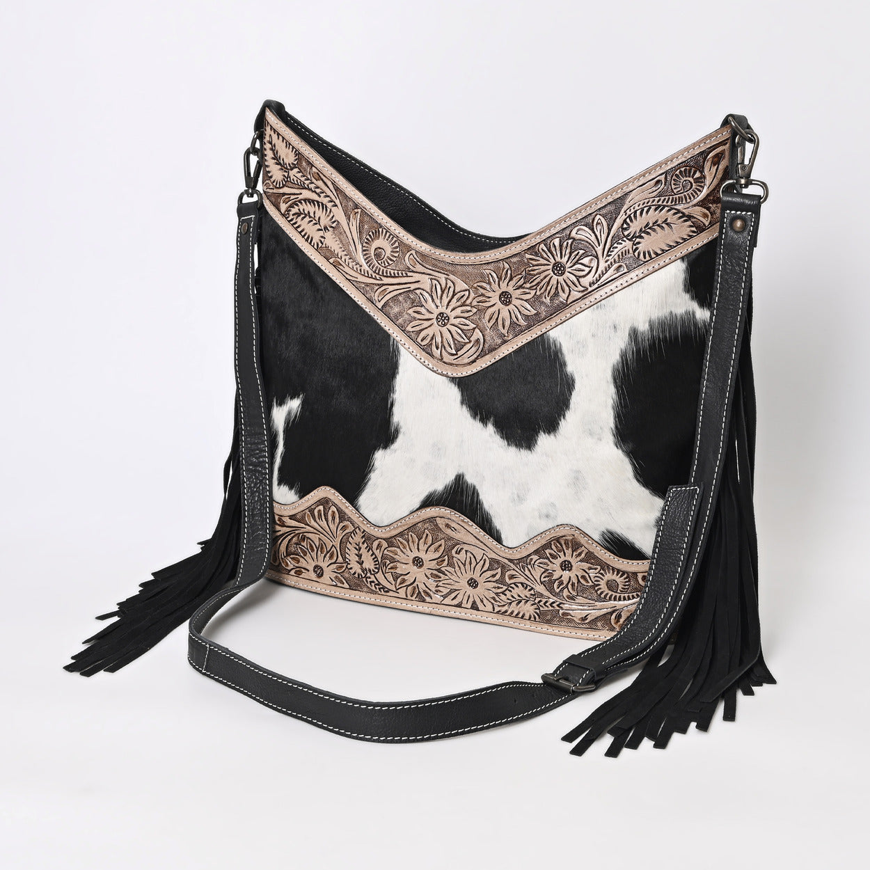 Jenesa Tooled Crossbody Bag