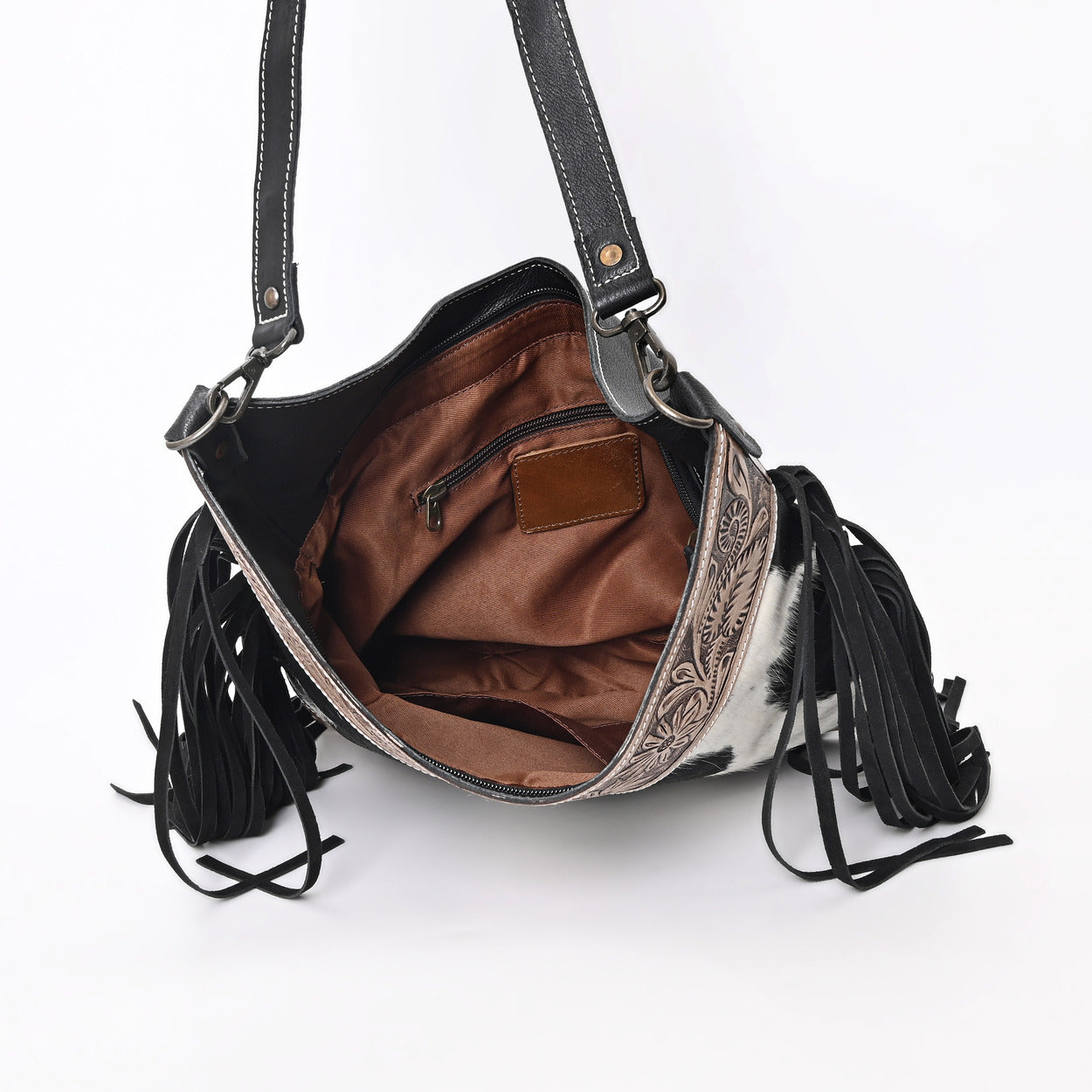 Jenesa Tooled Crossbody Bag