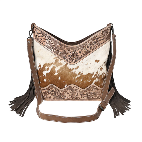 Jenesa Tooled Crossbody Bag