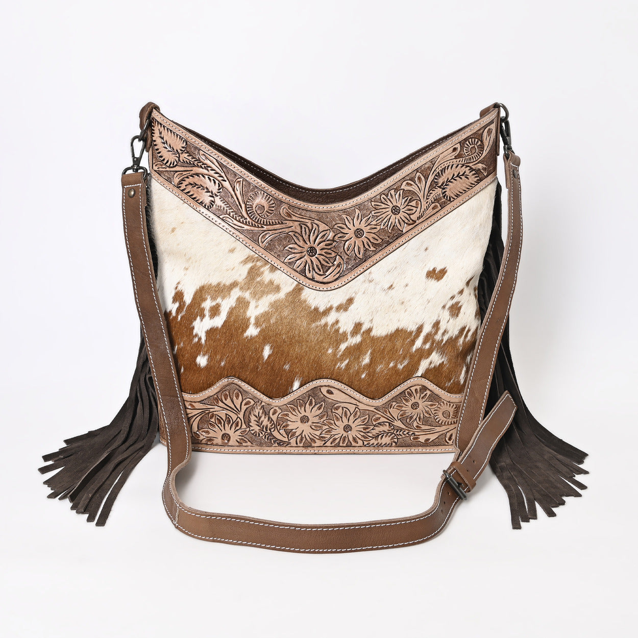 Jenesa Tooled Crossbody Bag