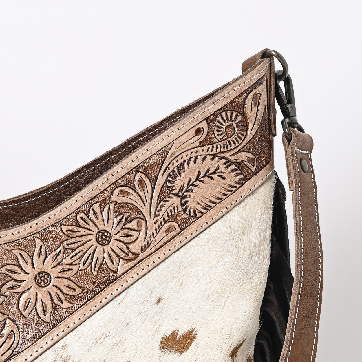 Jenesa Tooled Crossbody Bag