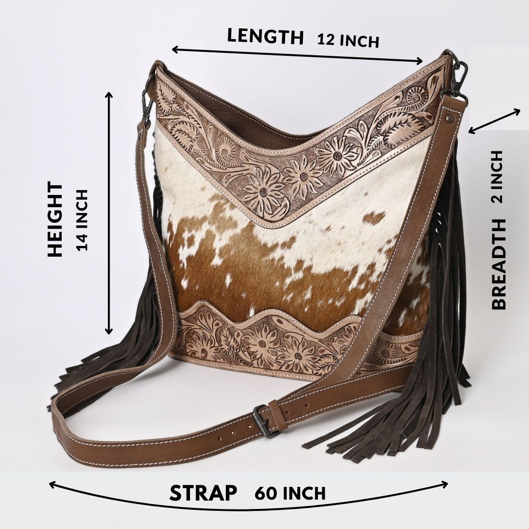 Jenesa Tooled Crossbody Bag
