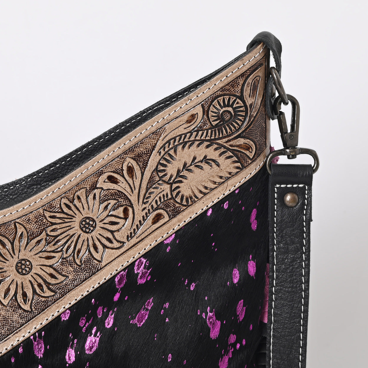Jenesa Tooled Crossbody Bag