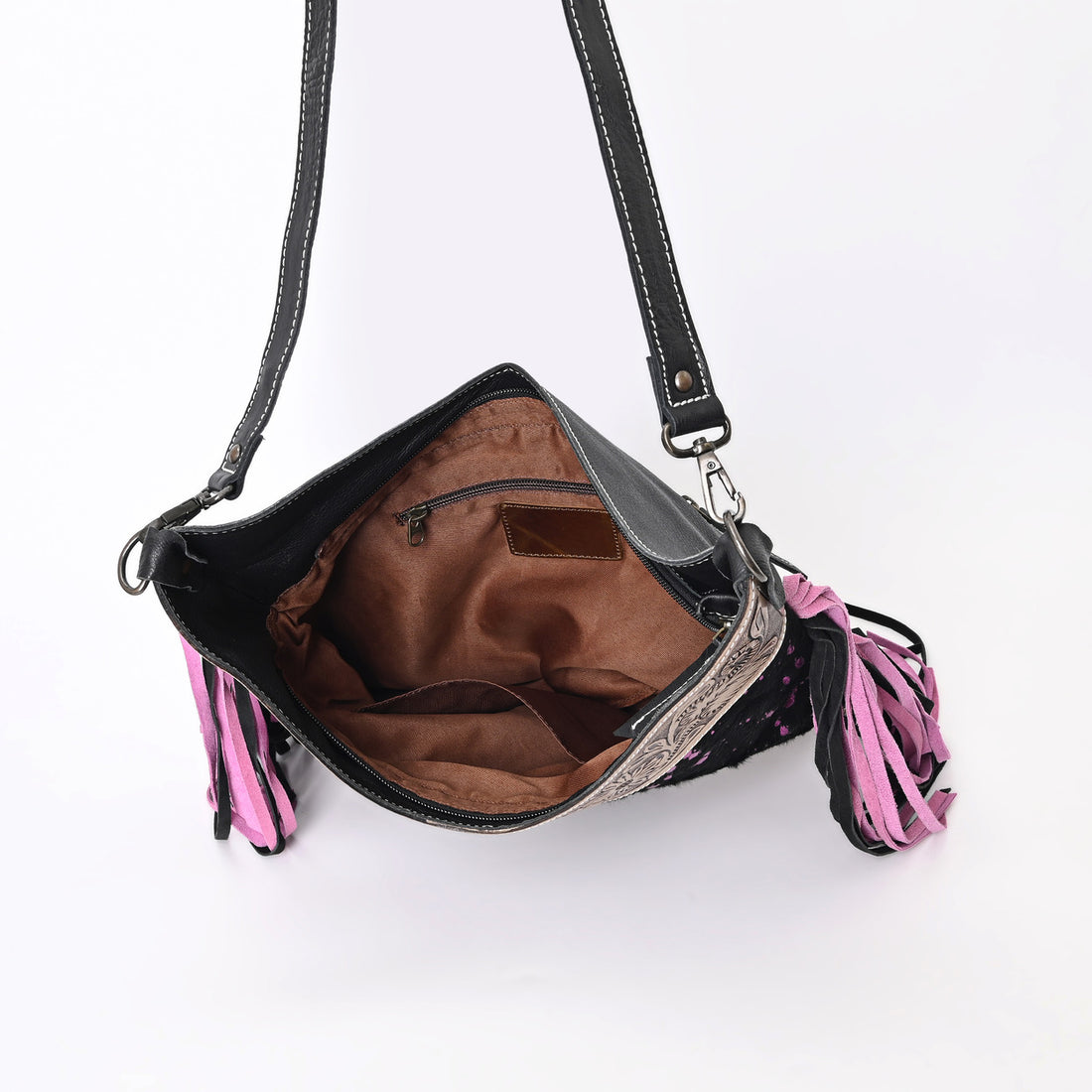 Jenesa Tooled Crossbody Bag