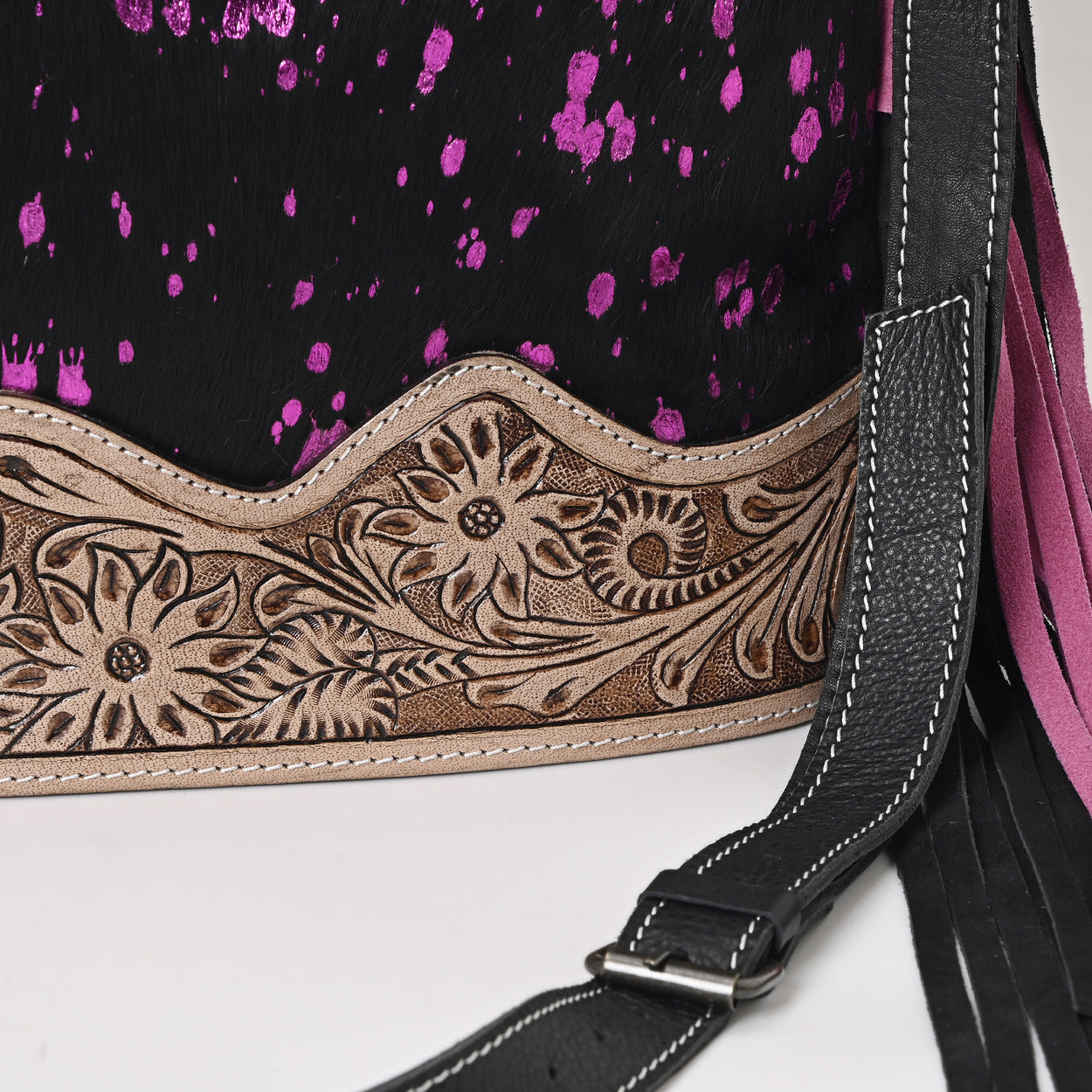 Jenesa Tooled Crossbody Bag