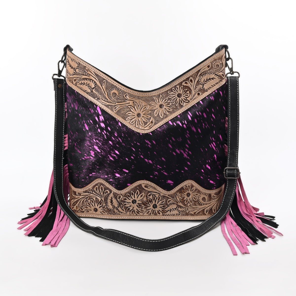 Jenesa Tooled Crossbody Bag