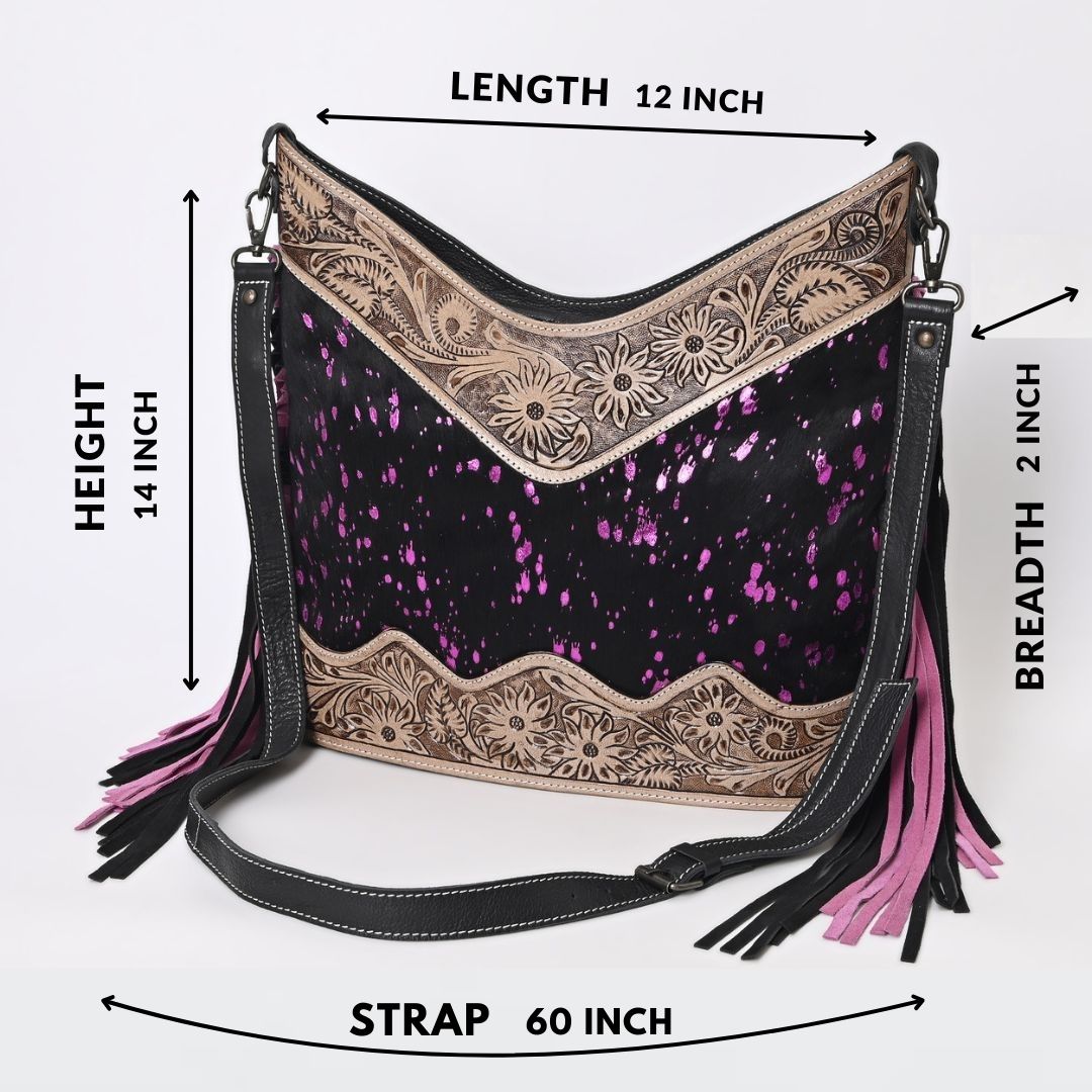 Jenesa Tooled Crossbody Bag