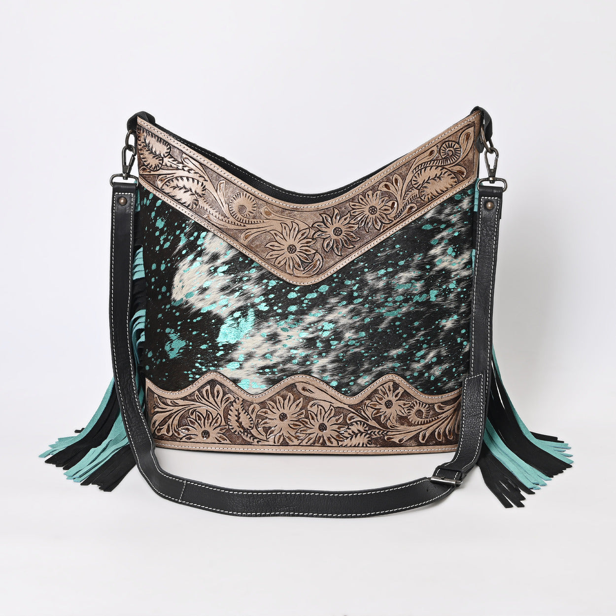 Jenesa Tooled Crossbody Bag