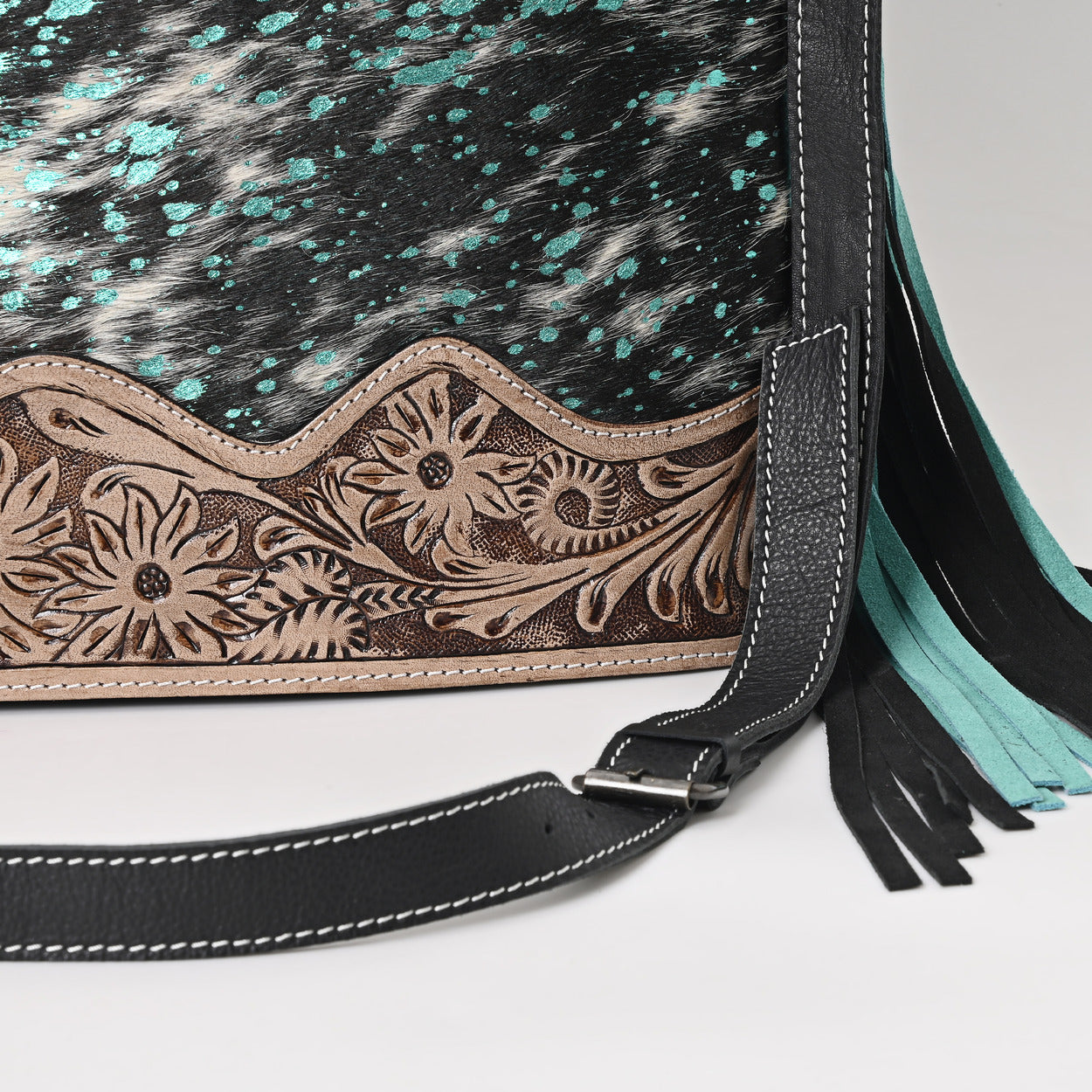 Jenesa Tooled Crossbody Bag