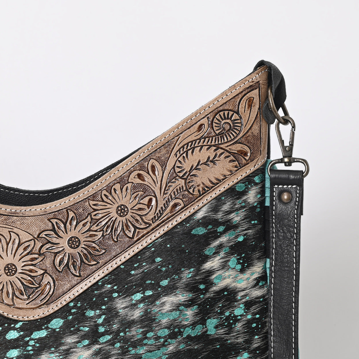 Jenesa Tooled Crossbody Bag