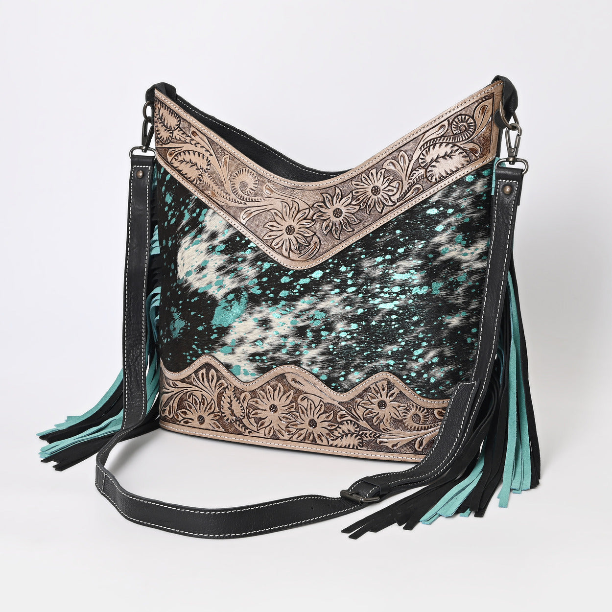 Jenesa Tooled Crossbody Bag