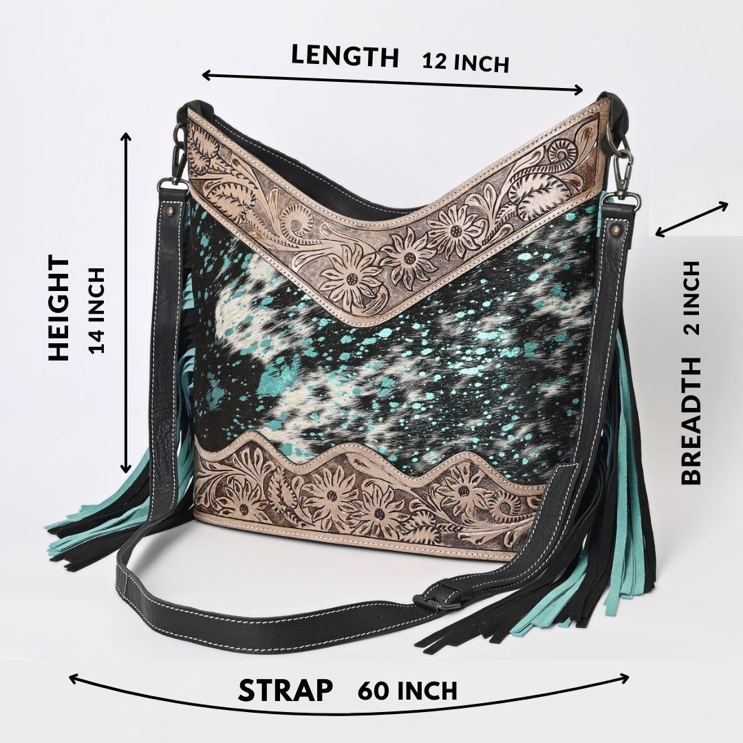 Jenesa Tooled Crossbody Bag