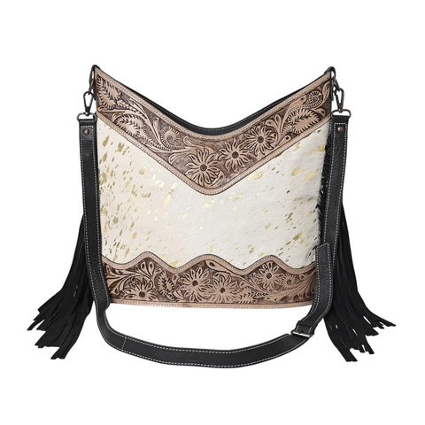 Jenesa Tooled Crossbody Bag