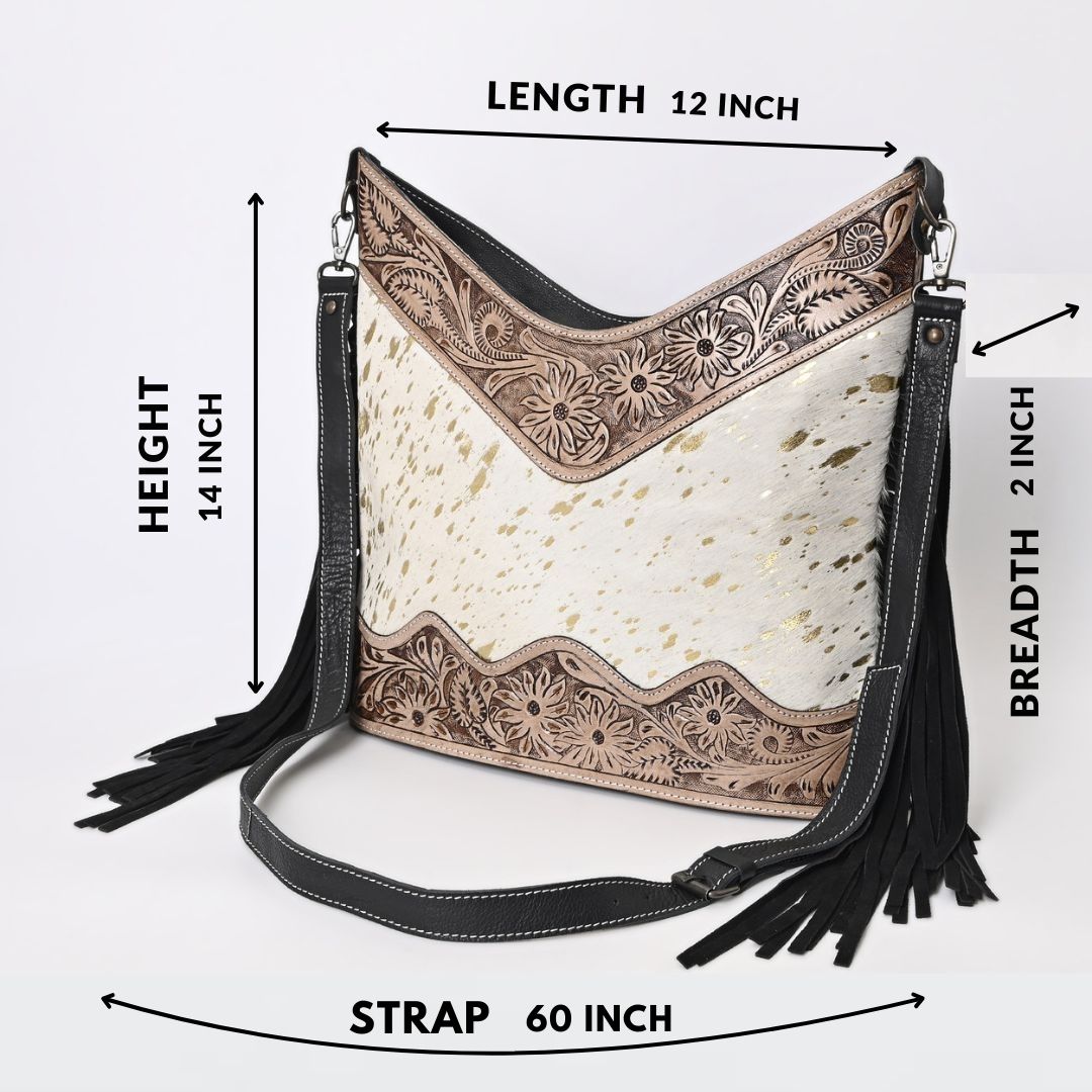 Jenesa Tooled Crossbody Bag