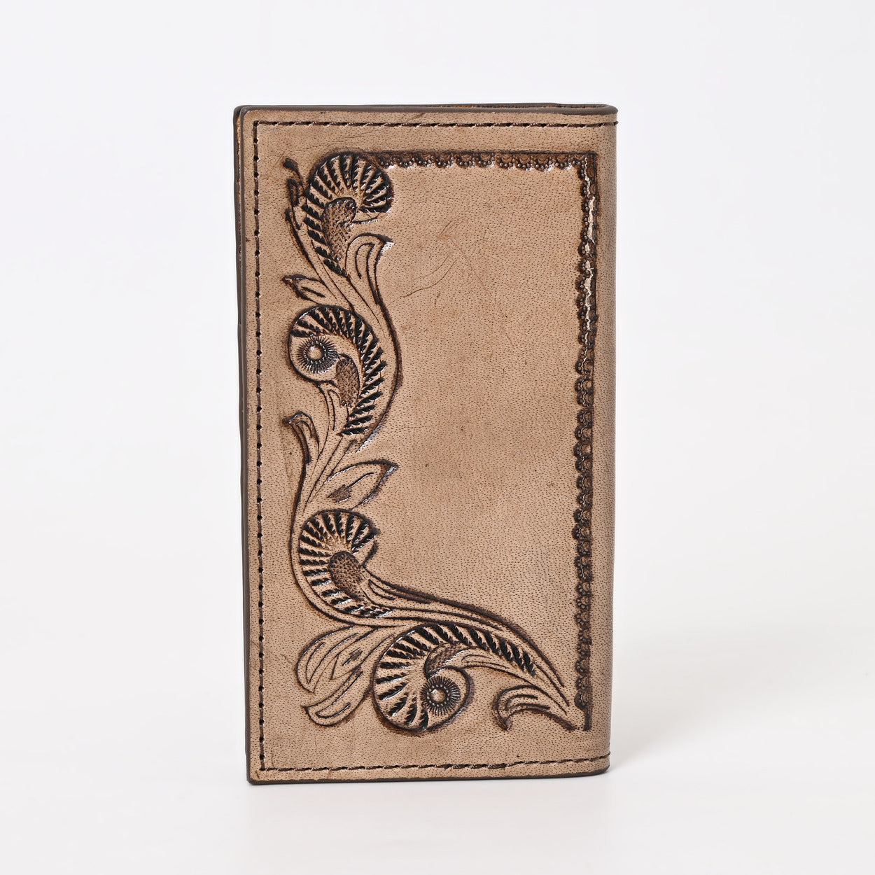 Crimson Tooled Passport Cover