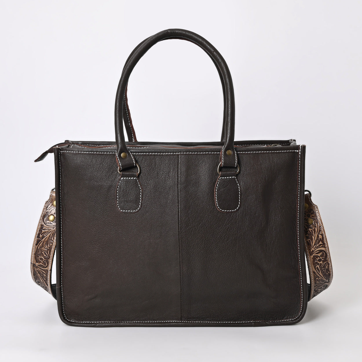 Dark Lagoon Tooled Shoulder Bag