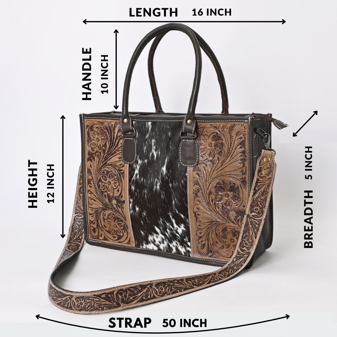 Dark Lagoon Tooled Shoulder Bag