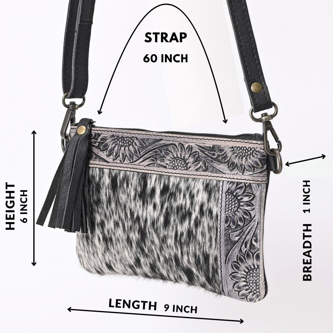 L Tooled Clara Side Bag