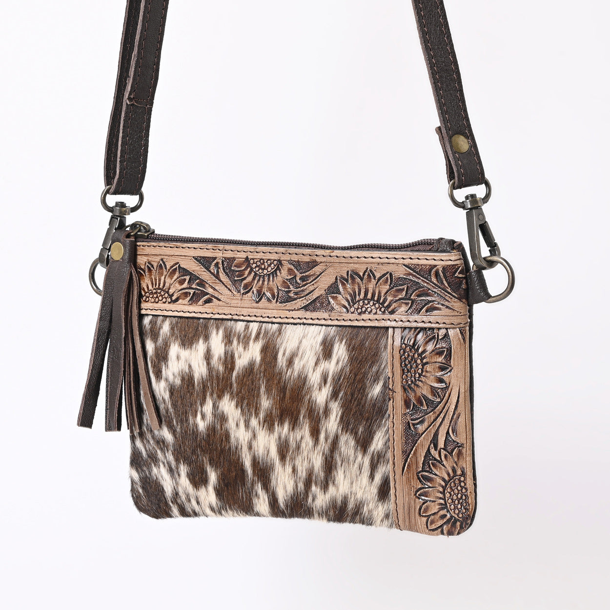 L Tooled Clara Side Bag