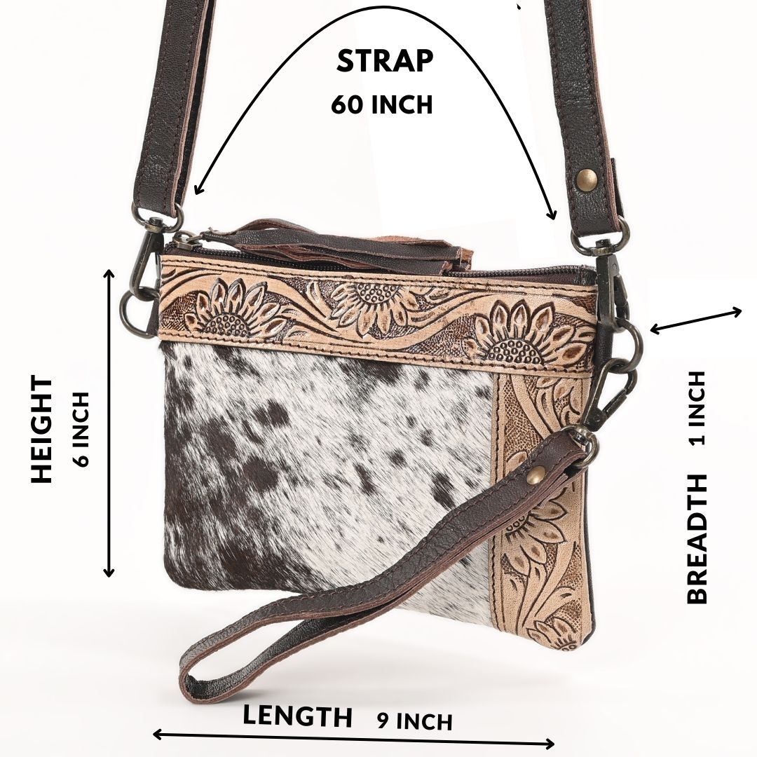 L Tooled Clara Side Bag