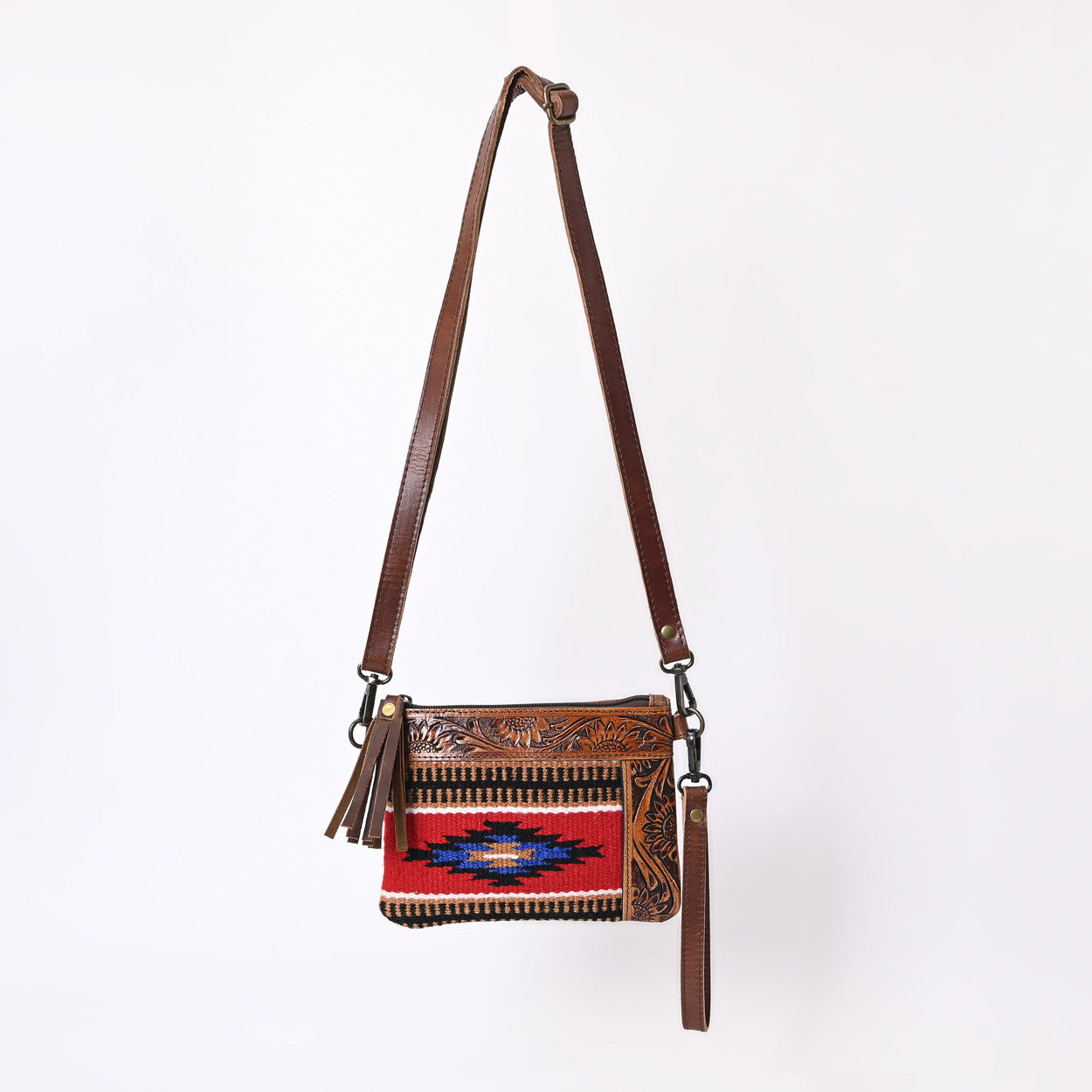 L Tooled Clara Side Bag