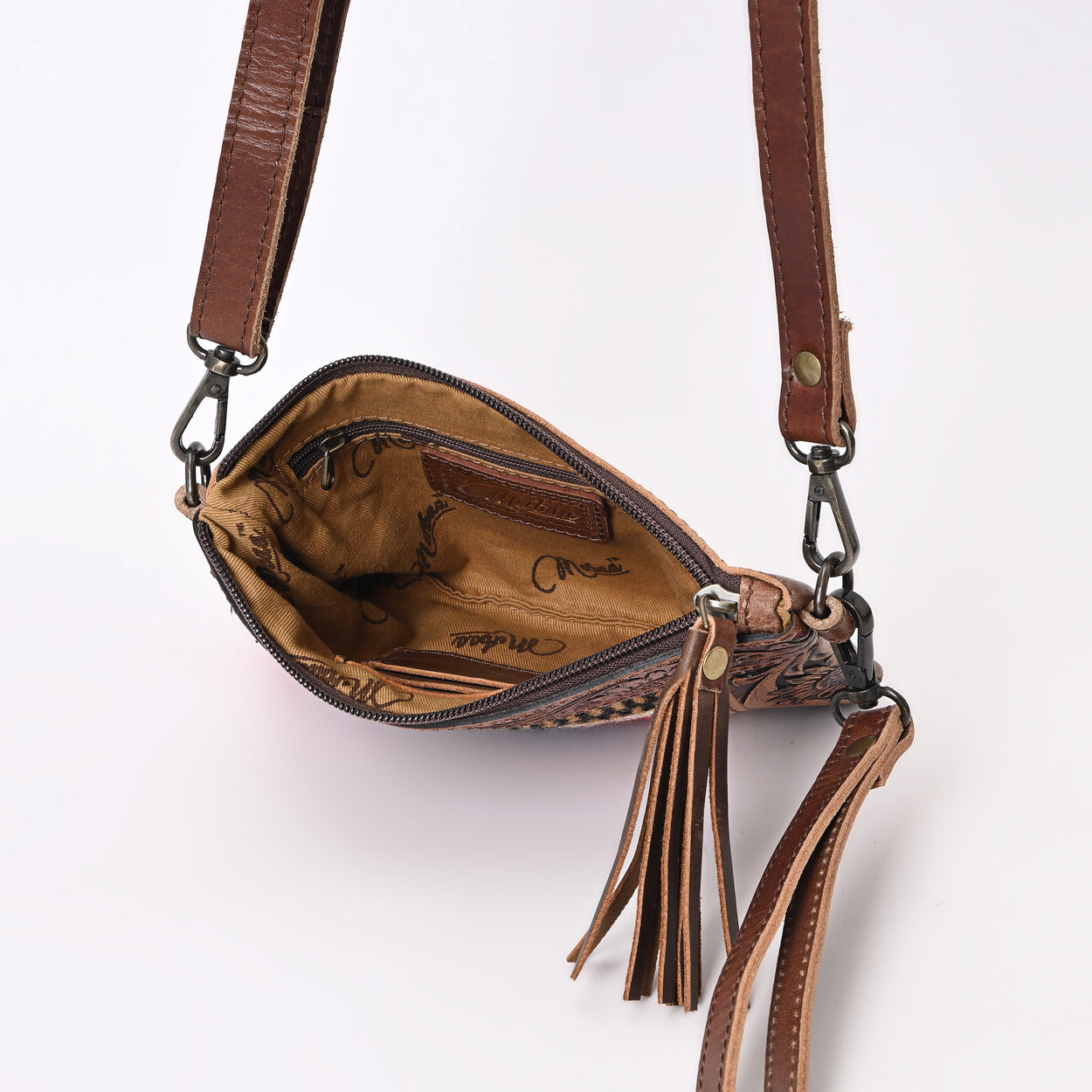 L Tooled Clara Side Bag