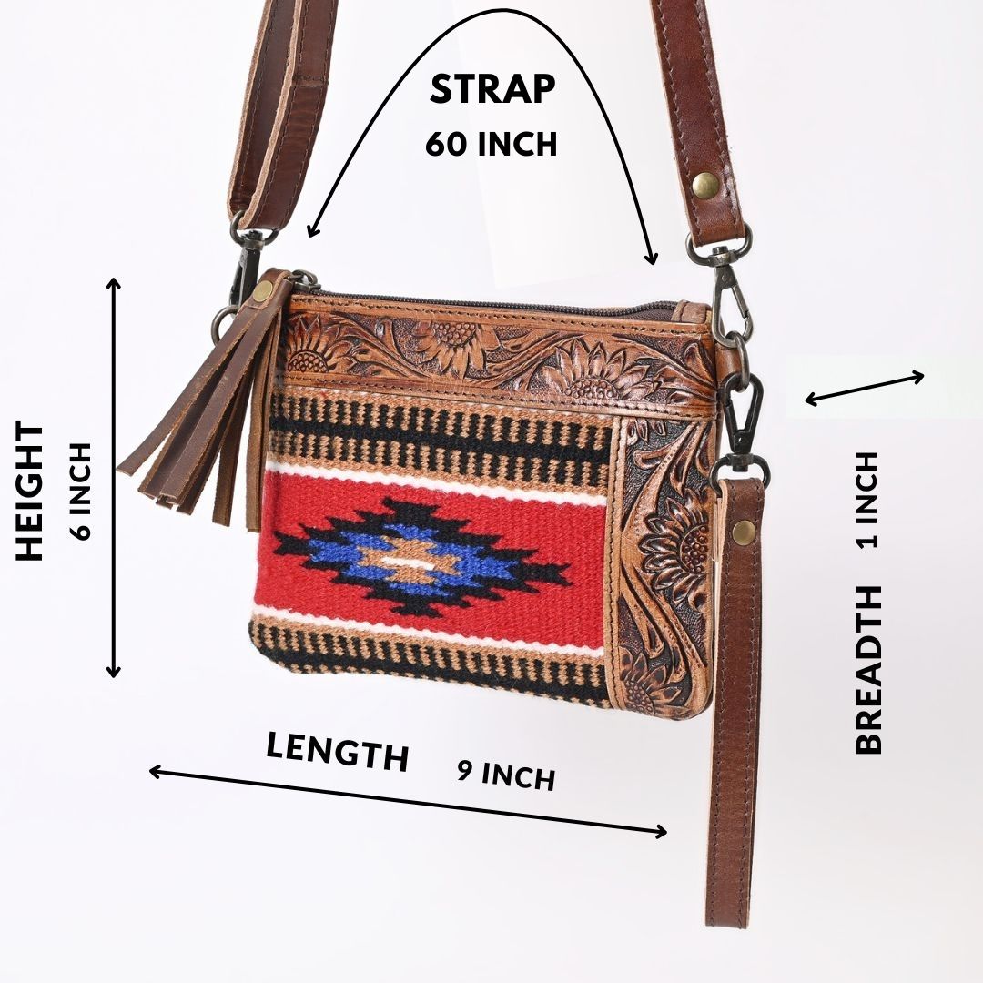 L Tooled Clara Side Bag