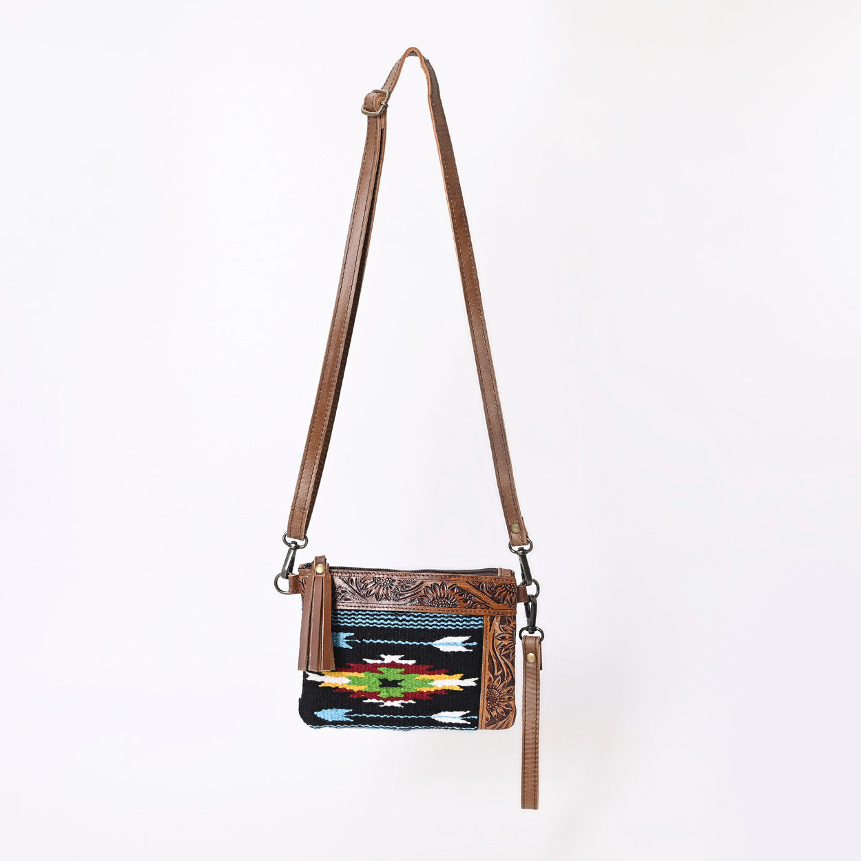 L Tooled Clara Side Bag